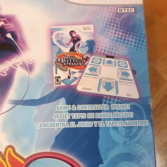 DDR Dance Dance Revolution: Hottest Party‎ 2 Nintendo Wii Bundle w/ Game & Mat - Picture 2 of 9